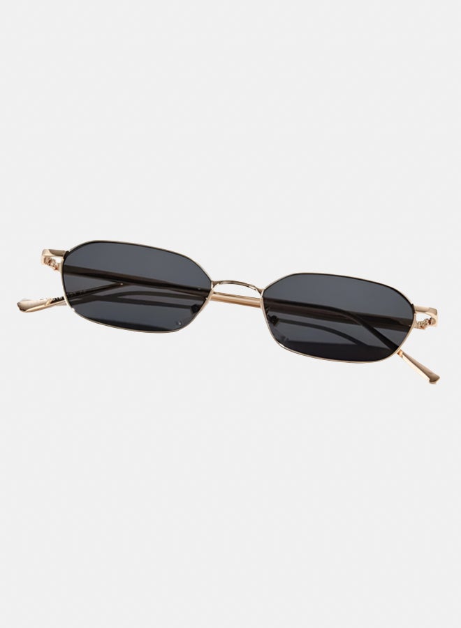 korico Flux Black Full Rim Rectangle Sunglasses - Image 3